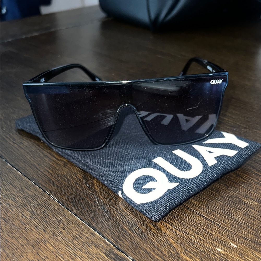 Quay Australia Black Oversized Sunglasses